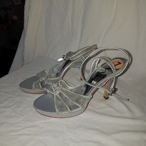 Silver Sparkle Heels